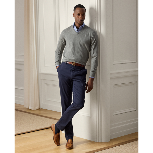 Hand-Tailored Stretch Chino Trouser
