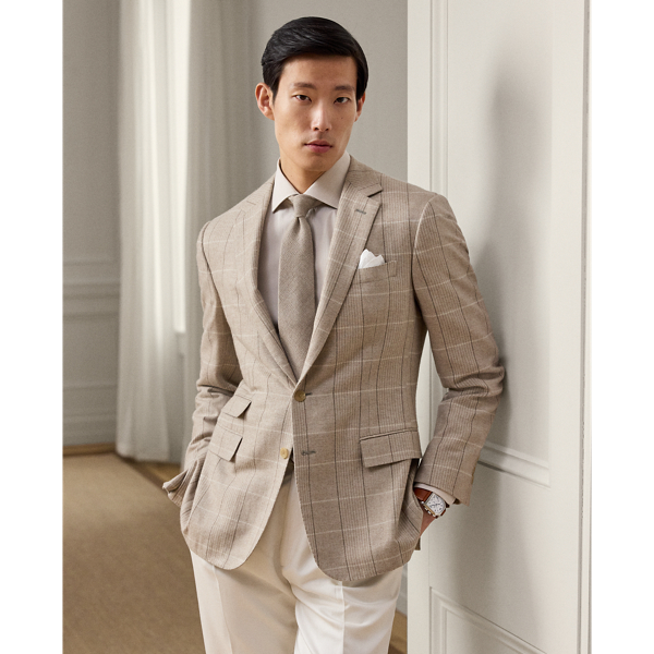 Blazer écossais Kent confectionné main - Purple Label - Modalova