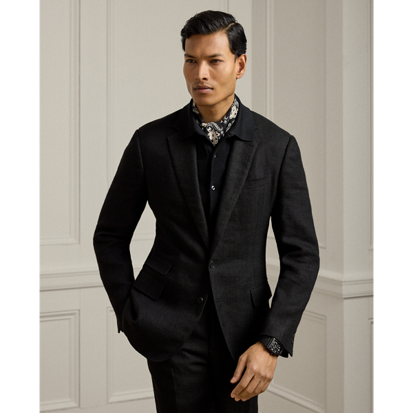 Veste Kent faite main à chevrons - Purple Label - Modalova