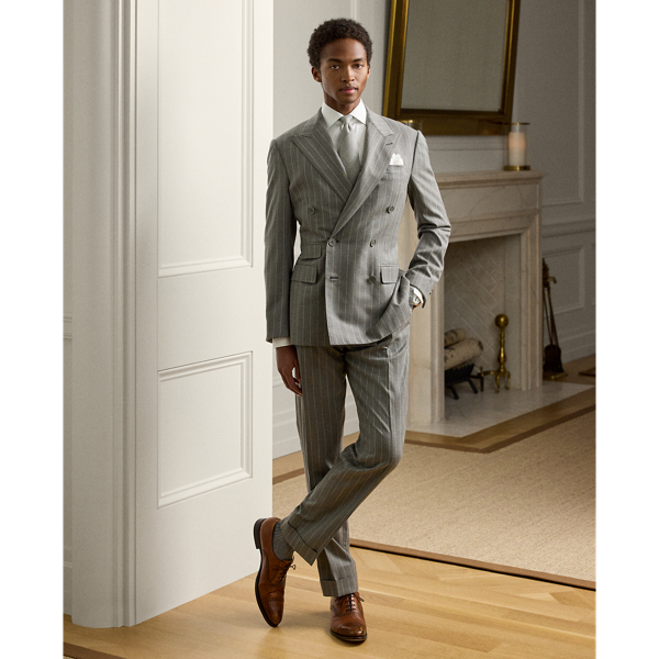 Kent Hand-Tailored Pinstripe Wool Suit - Purple Label - Modalova