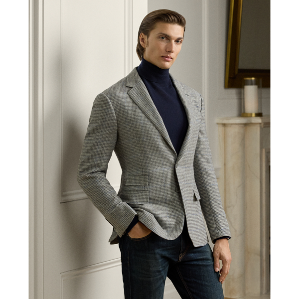 Veste Kent faite main pied-de-poule - Purple Label - Modalova