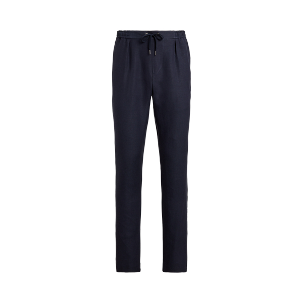 Pantalon fait main en soie et lin - Purple Label - Modalova