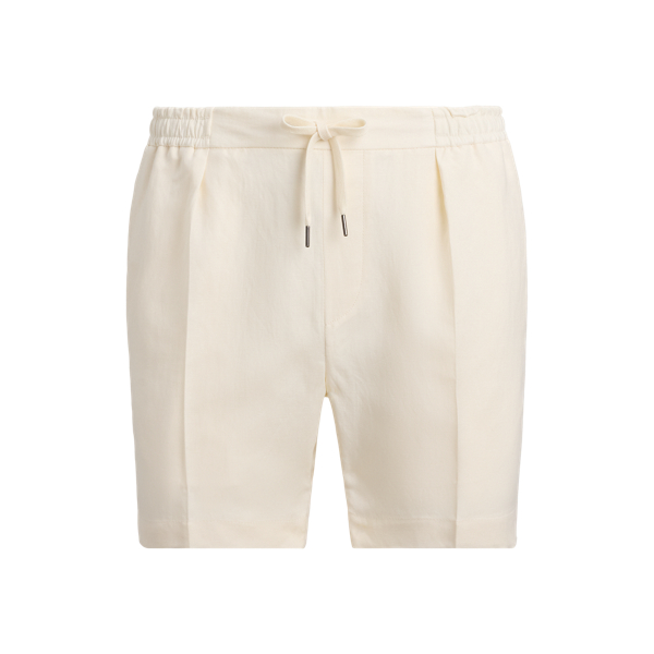 Short confectionné à la main lin et soie - Purple Label - Modalova