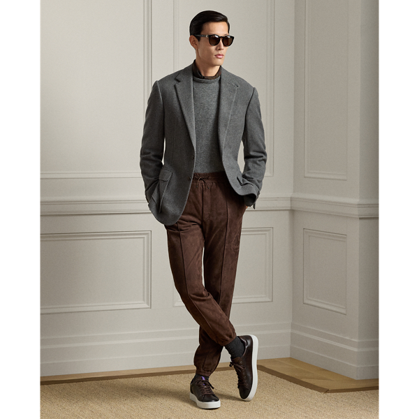 Suede Jogging Bottoms
