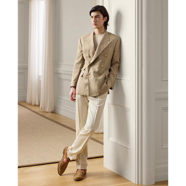Hand-Tailored Silk Suit Trouser