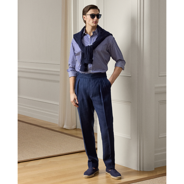Hand-Tailored Linen Suit Trouser