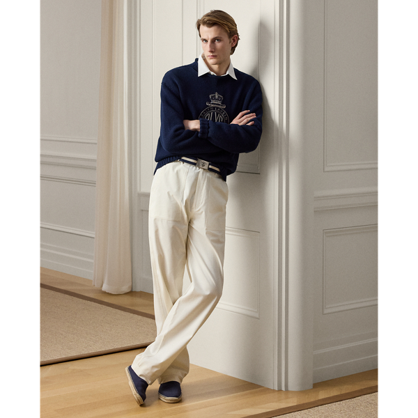 Hand-Tailored Relaxed Fit Sailor Trouser