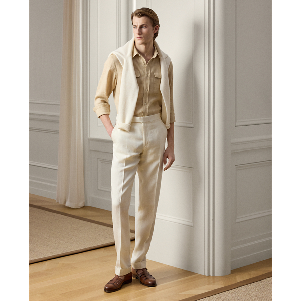 Gregory Hand-Tailored Windowpane Trouser