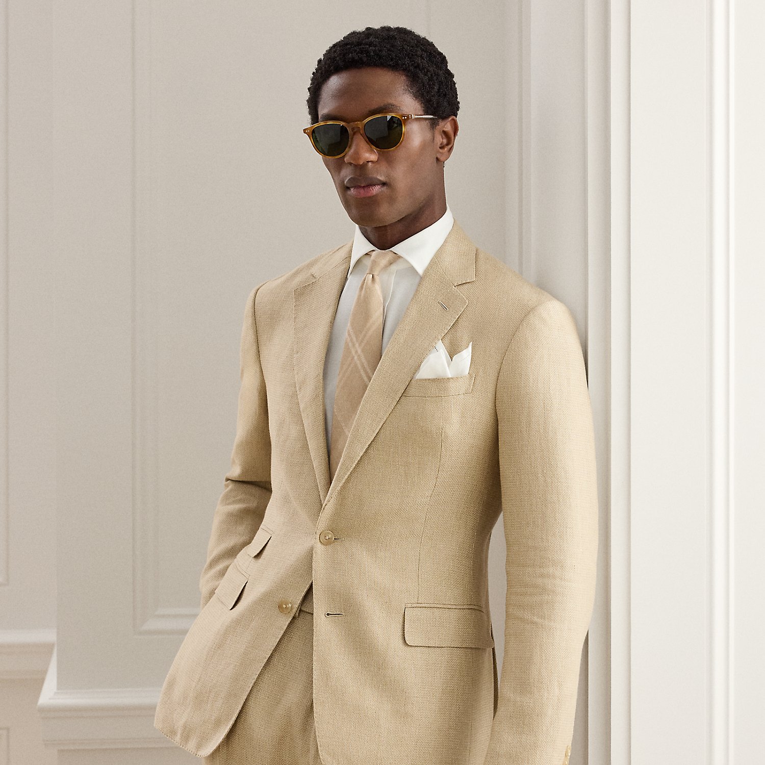 Kent Hand-Tailored Twill Suit Jacket