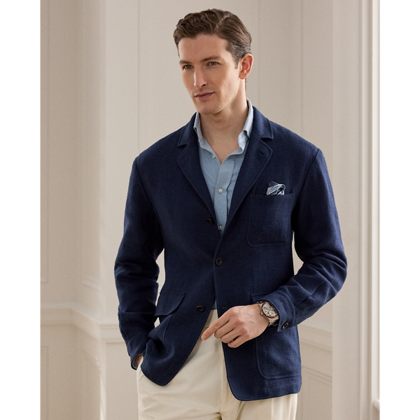 Hand-Tailored Herringbone Jacket