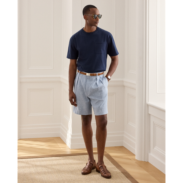 Glenn Hand-Tailored Linen-Blend Short