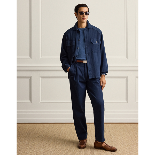 Hand-Tailored Relaxed Fit Chino Trouser