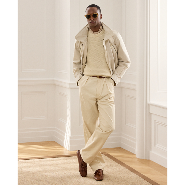 Hand-Tailored Relaxed Fit Chino Trouser
