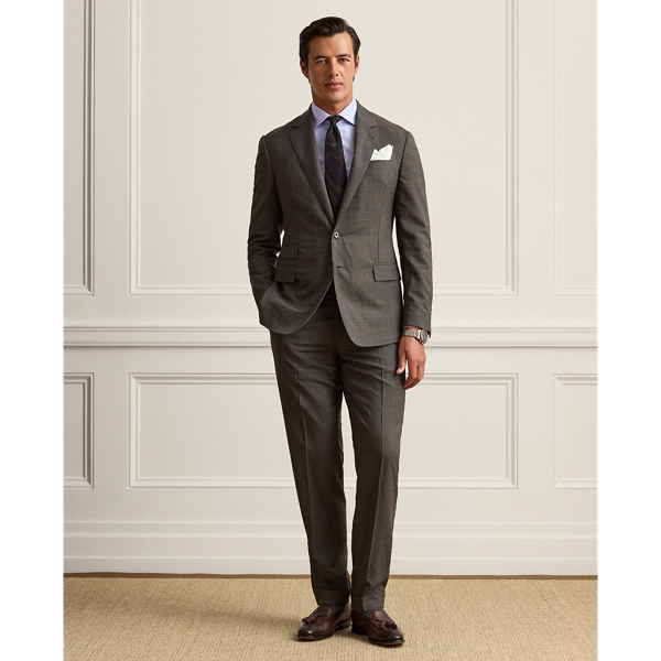 Kent Hand-Tailored Glen Plaid Wool Suit