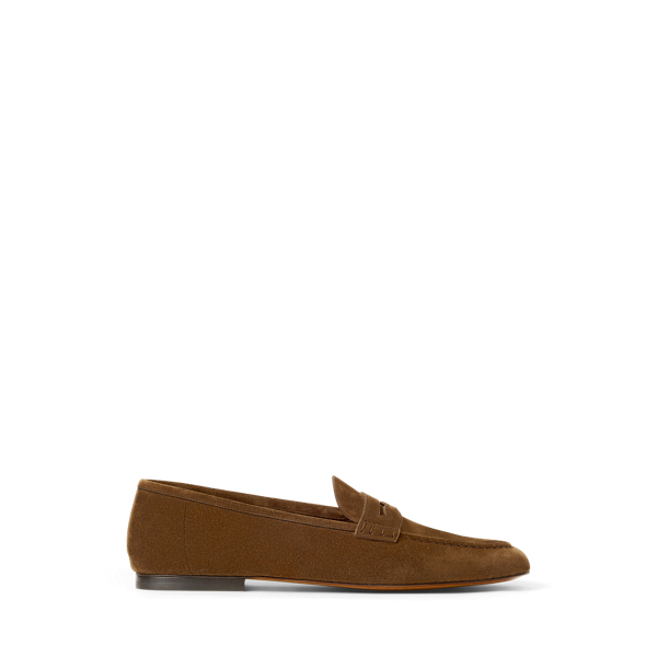 Mocassins penny loafer Collins en daim - Purple Label - Modalova