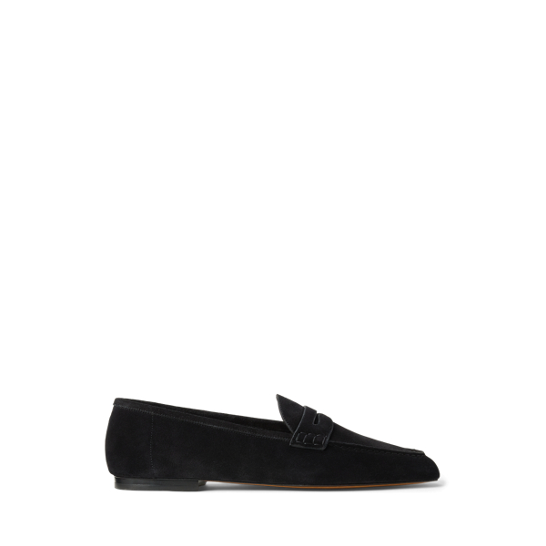 Mocassins penny loafer Collins en daim - Purple Label - Modalova