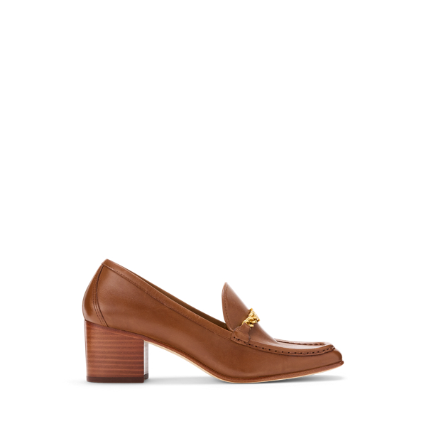 Shop Laurèn Winslet Burnished Leather Pump In Tan