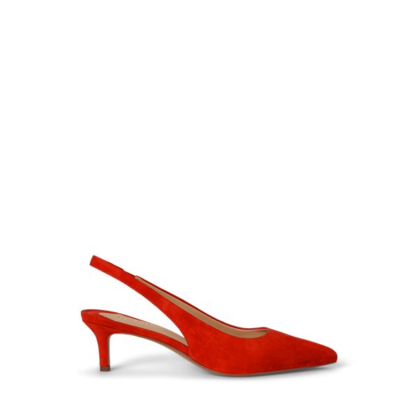 Ralph Lauren Lolah Ii Suede Slingback Pump