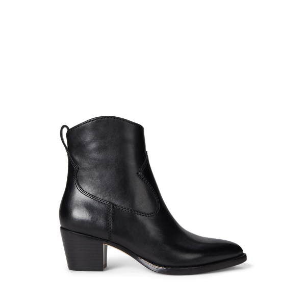 Ralph Lauren Harpher Burnished Leather Bootie