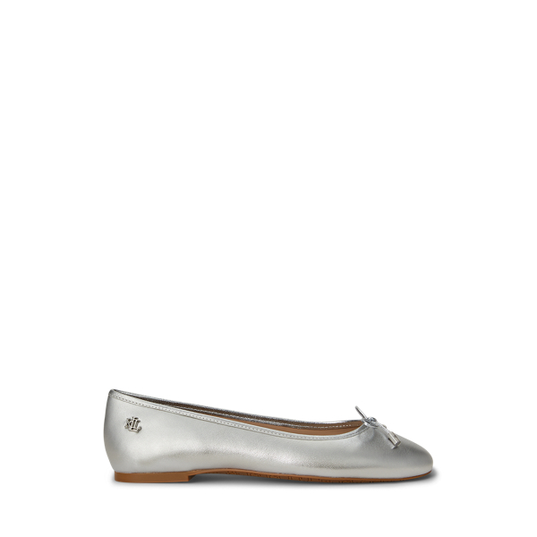 Ballerines Jayna métallisées cuir nappa - Lauren - Modalova