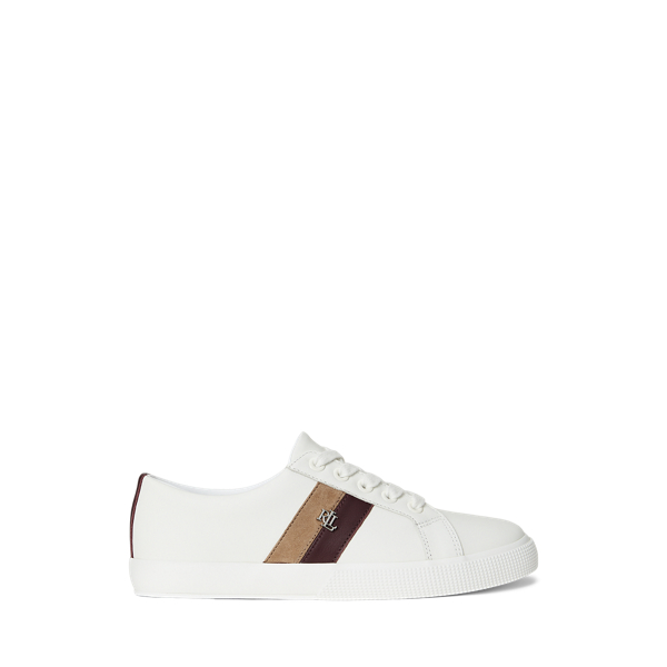 Ralph Lauren Janson Ii Color-blocked Leather Sneaker
