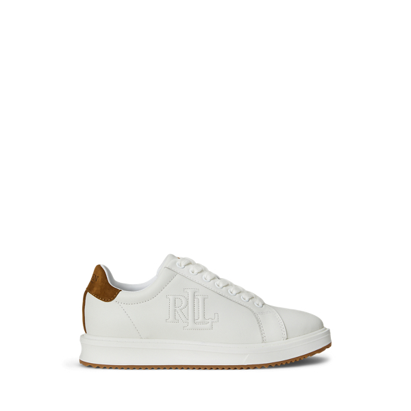 Ralph Lauren Ainsley Two-tone Leather & Suede Sneaker