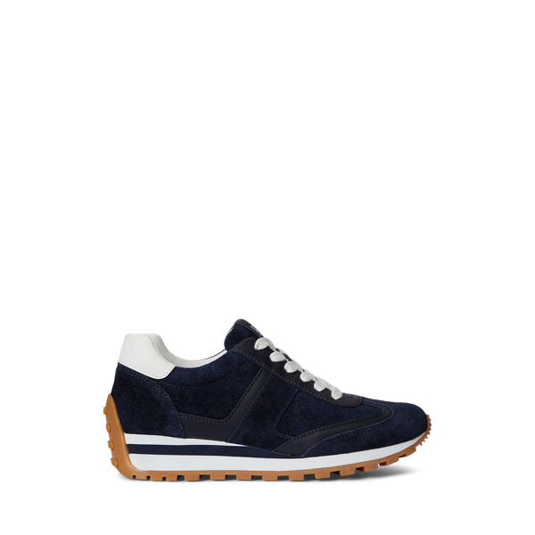 Ralph Lauren Dani Perforated Suede Sneaker