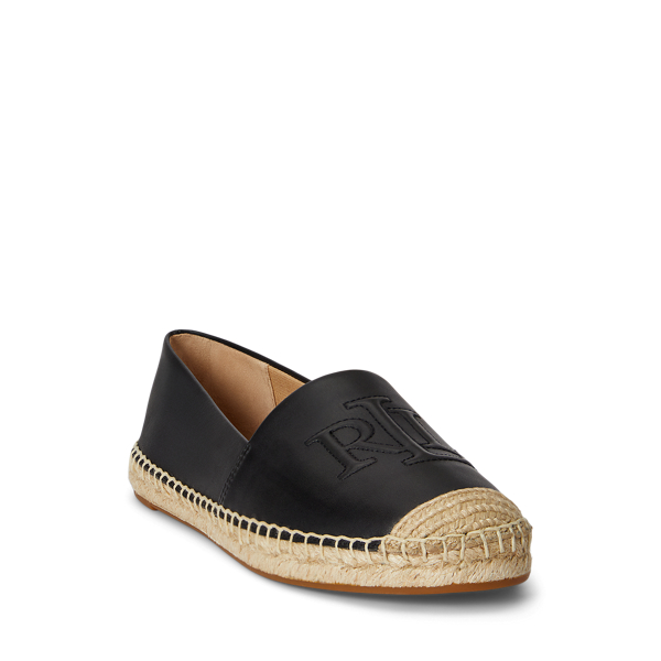 Espadrillas Cameryn Ralph Lauren in cuoio nappa
