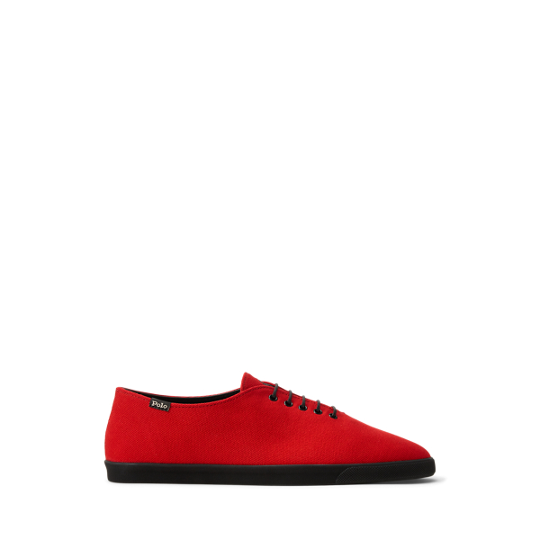 Polo Ralph Lauren Ralph Lauren Cotton Canvas Sneaker In Red