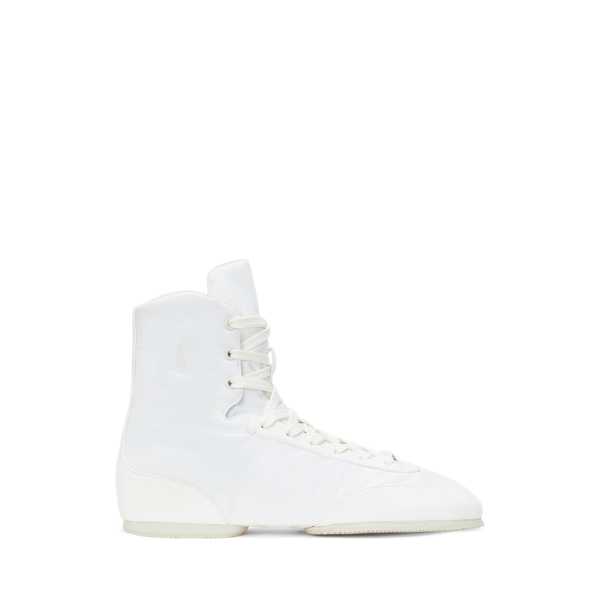 Polo Ralph Lauren The High-top Pony Ballerina Sneaker In Deckwash White