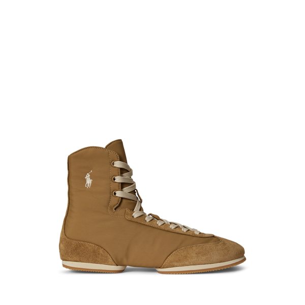 Polo Ralph Lauren Ralph Lauren The High-top Pony Ballerina Sneaker In Brown