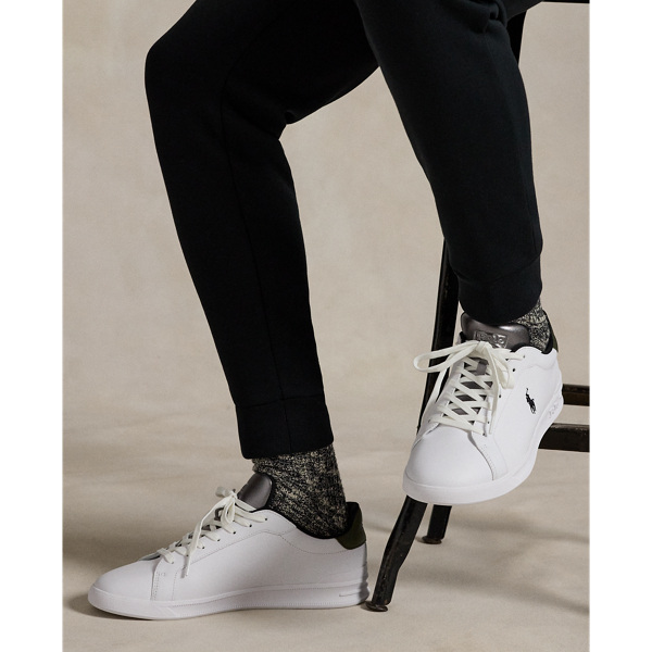 Baskets Heritage Court II en cuir nappa - Polo Ralph Lauren - Modalova