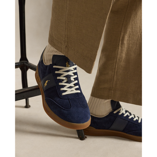 Sneaker Heritage Aera in Camoscio di Ralph Lauren