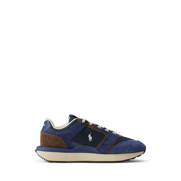 Ralph Lauren Train 89 V2 Suede-paneled Sneaker In Multi