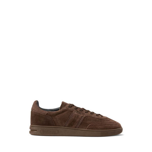 Ralph Lauren Bedford Suede Sneaker In Brown