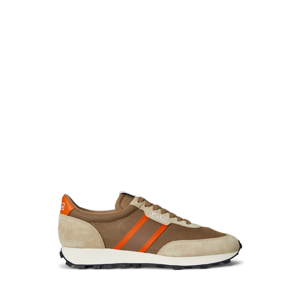 Ralph Lauren Prl Trail 100 Suede & Mesh Sneaker In Multi