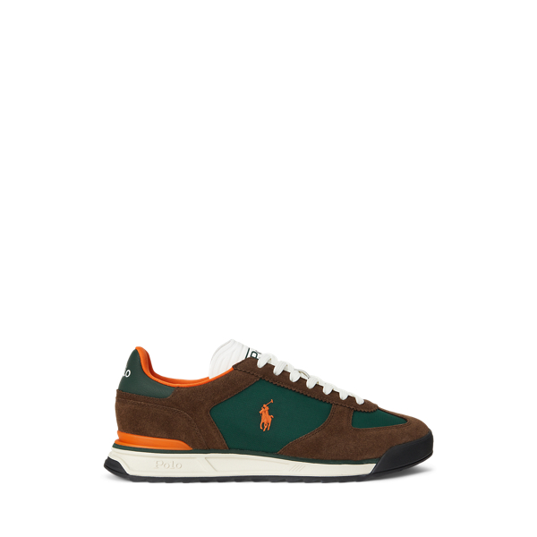 Ralph Lauren Varick Suede & Oxford Sneaker In Multi