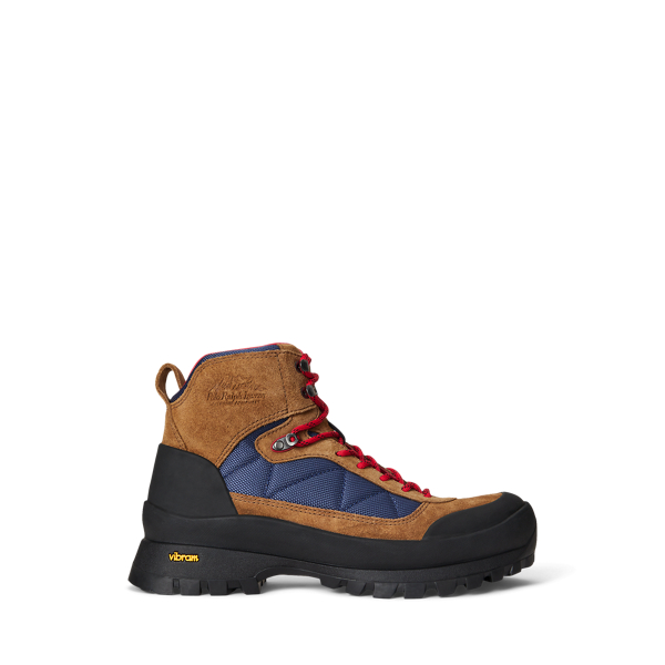 Ralph Lauren Logan Suede-paneled Trail Boot In Brown