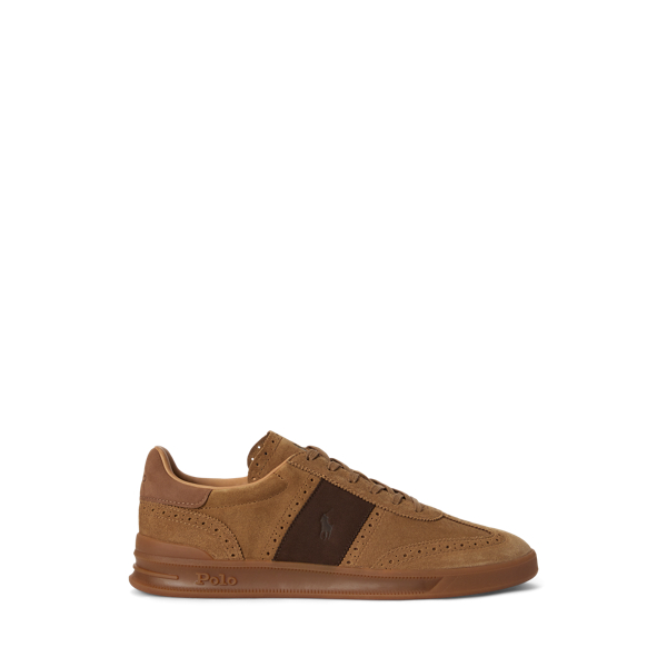 Heritage Aera Suede Brogue Trainer