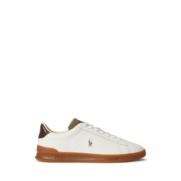 Heritage Court II Leather-Tweed Trainer