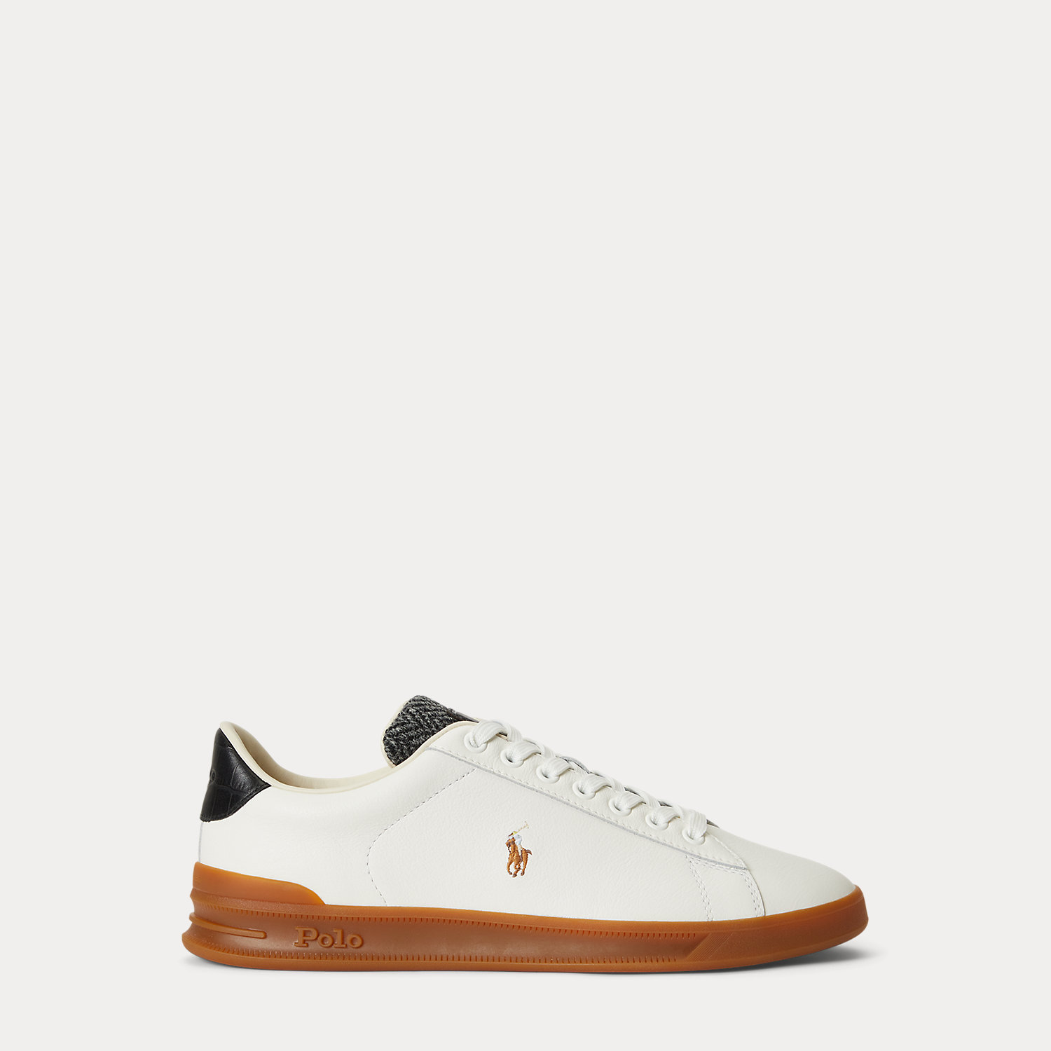 Heritage Court II Leather-Tweed Trainer