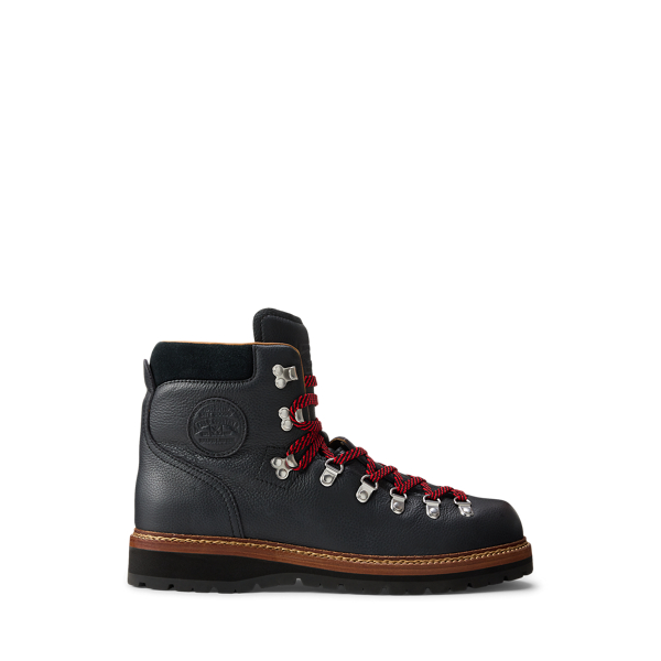 Ralph Lauren Alpine Leather Trail Boot In Black
