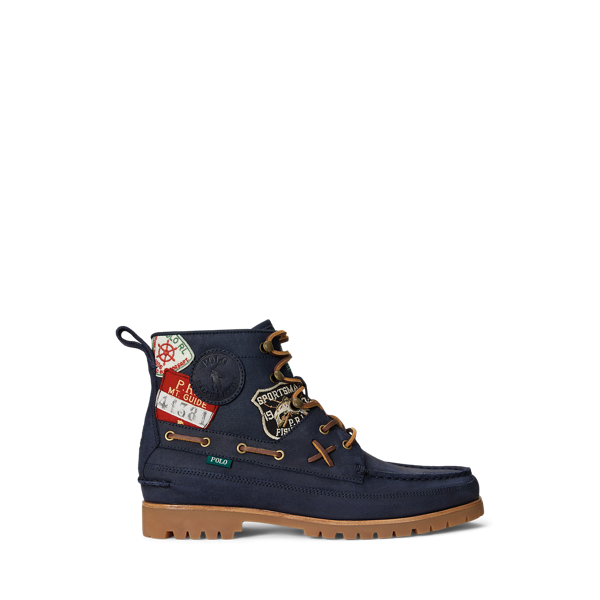 Bottines Ranger en daim et sergé - Polo Ralph Lauren - Modalova