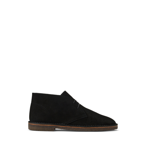 Ralph Lauren Vester Suede Chukka Boot In Black