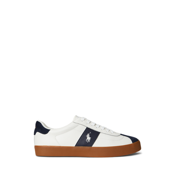 Ralph Lauren Court Vulc Leather-suede Sneaker