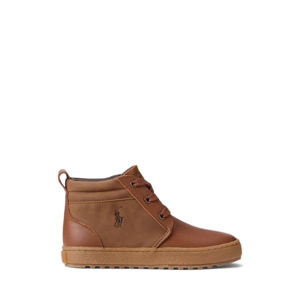 Polo Ralph Lauren Ralph Lauren Camdyn Leather High-top Sneaker In Brown