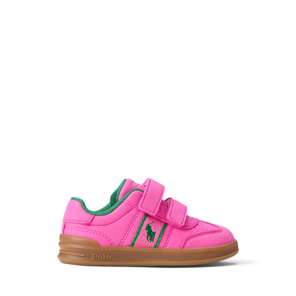 Polo Ralph Lauren Ralph Lauren Heritage Court Iii Faux-suede Ez Sneaker In Pink