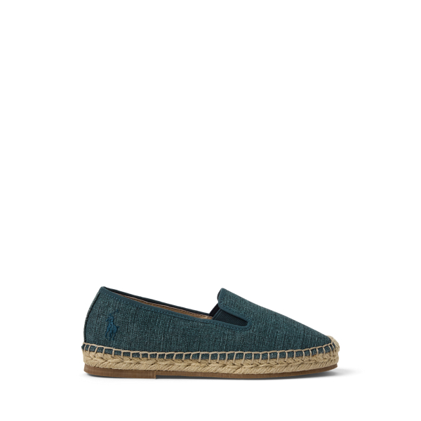 Polo Ralph Lauren A-line Cotton Canvas Espadrille In Navy