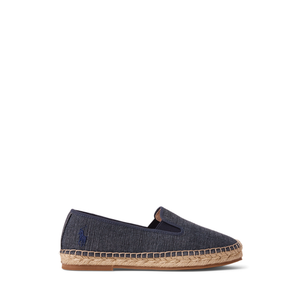 Polo Ralph Lauren Cotton Canvas Espadrille In Navy