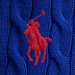 POLO RALPH LAUREN】ケーブルニット ポロシャツ | (トップス
